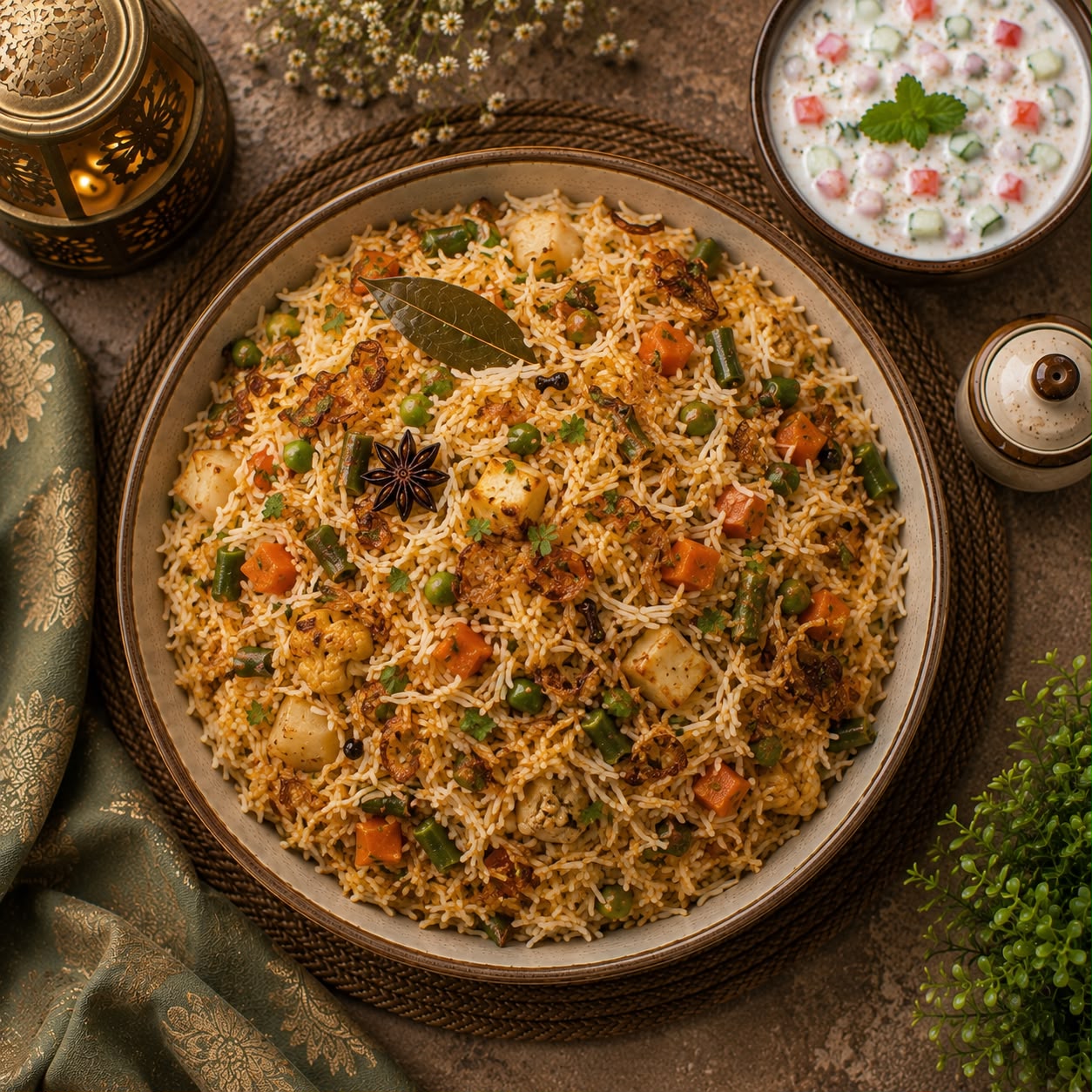 Hyderabadi Veg Dum Biryani